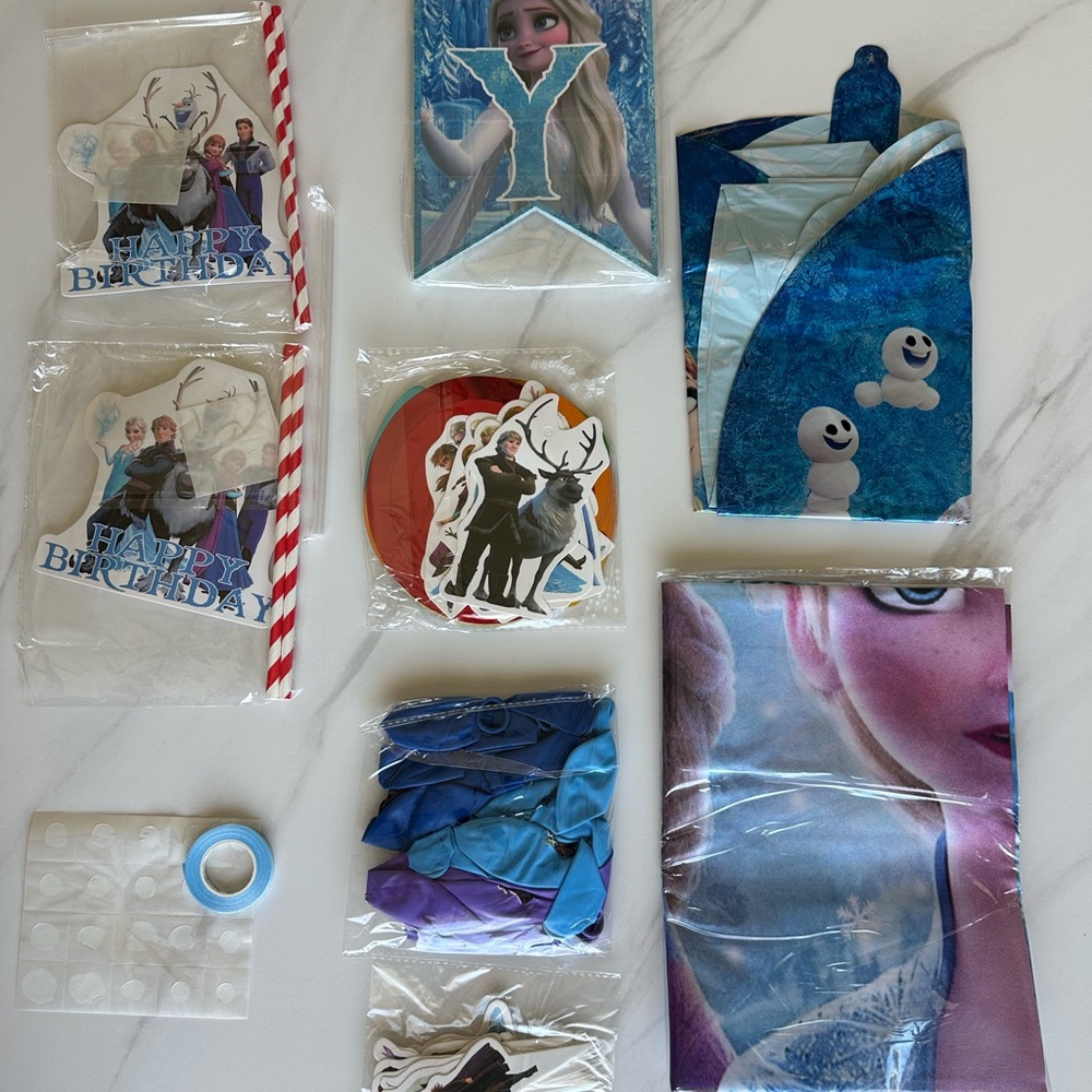 Frozen Themed Party Supplies Set